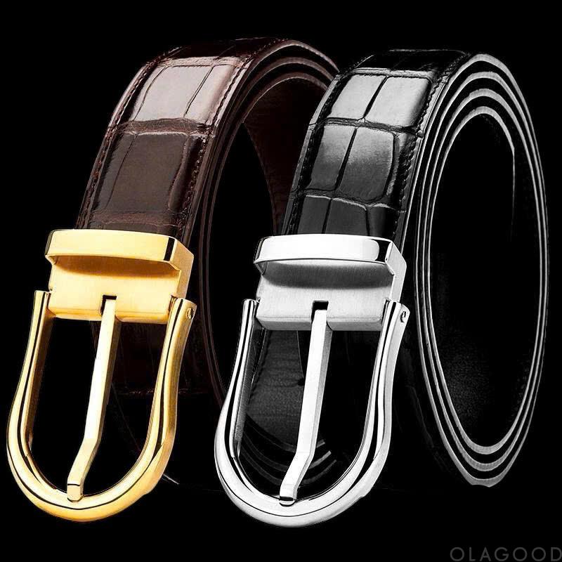 Thắt lưng nam da cá sấu cao cấp – TLDT0124S - Hình ảnh 4