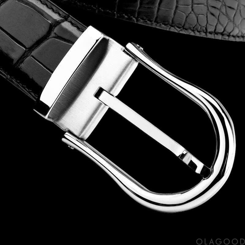 Thắt lưng nam da cá sấu cao cấp – TLDT0124S - Hình ảnh 5