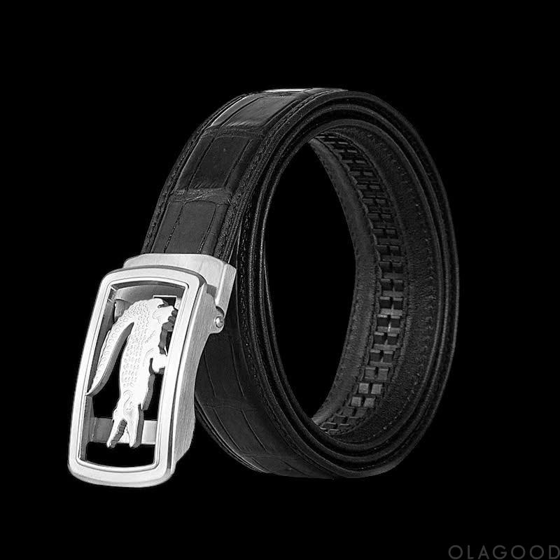 Thắt lưng nam da cá sấu cao cấp - TLDT0119S - Hình ảnh 2
