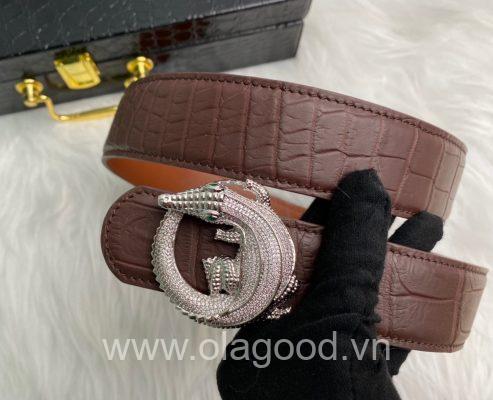 Dây Thắt Lưng Crocodile, Dây Nịt Da Cá Sấu Cao Cấp Hàng Hiệu