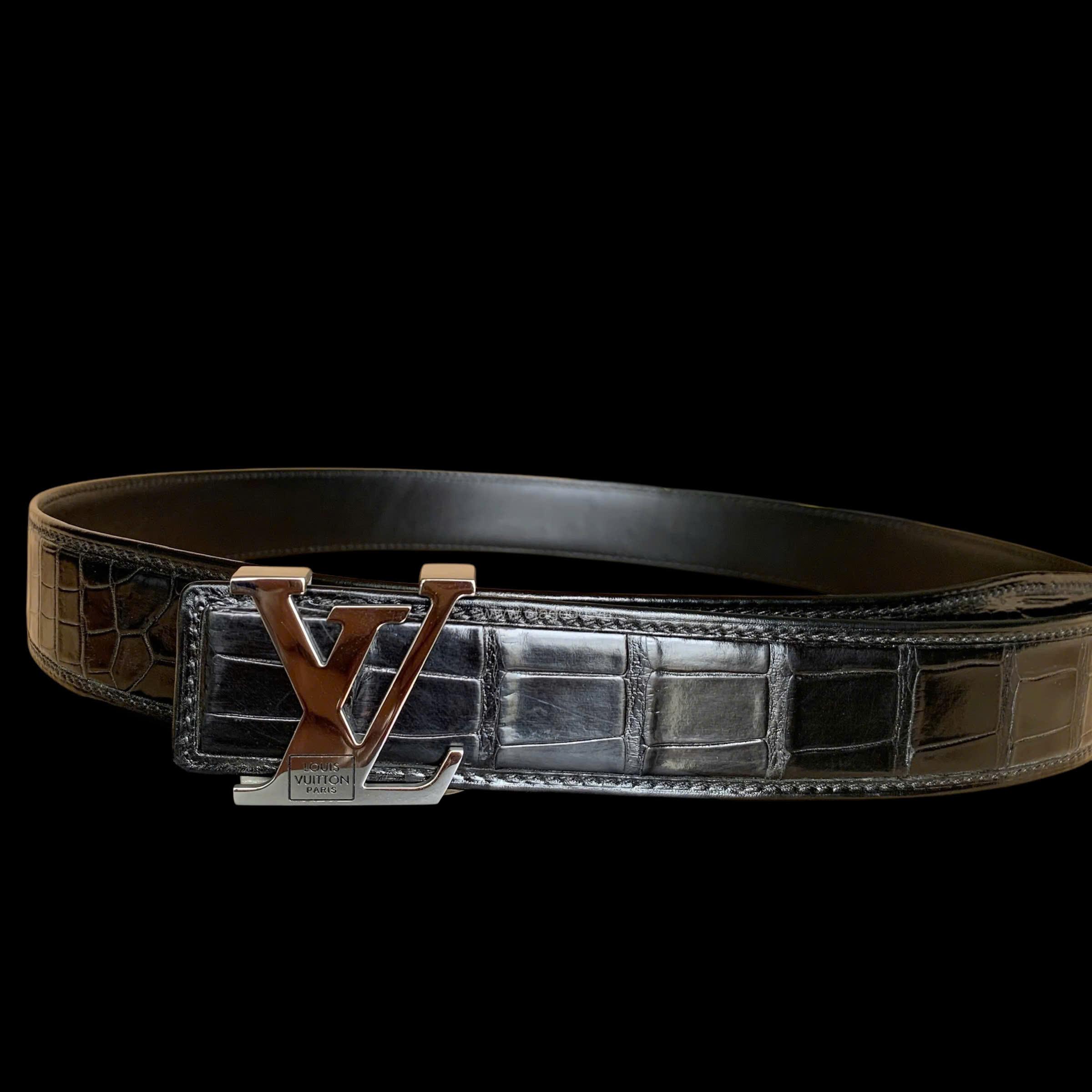 Thắt lưng nam da cá sấu cao cấp tldt0121s - Hình ảnh 5