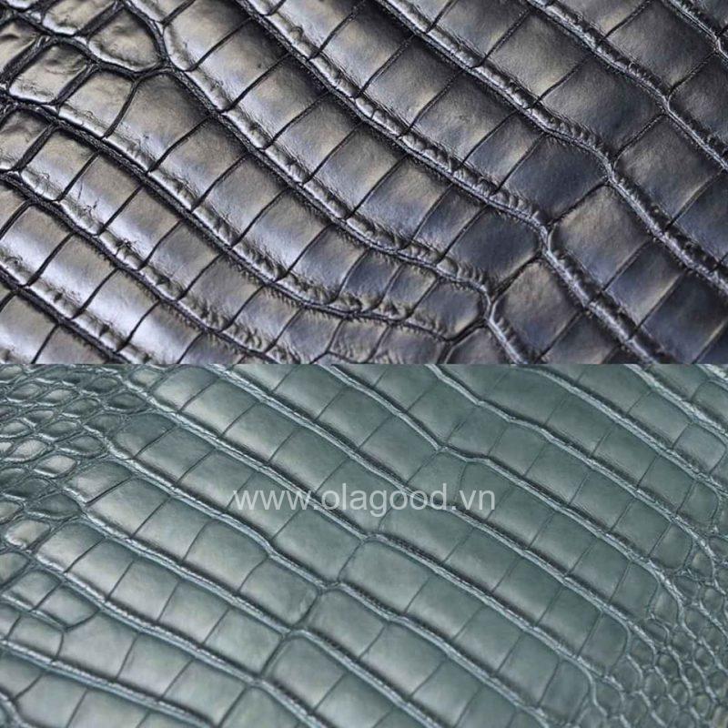 phân biệt da bụng cá sấu Crocodile và da bụng cá sấu Alligator