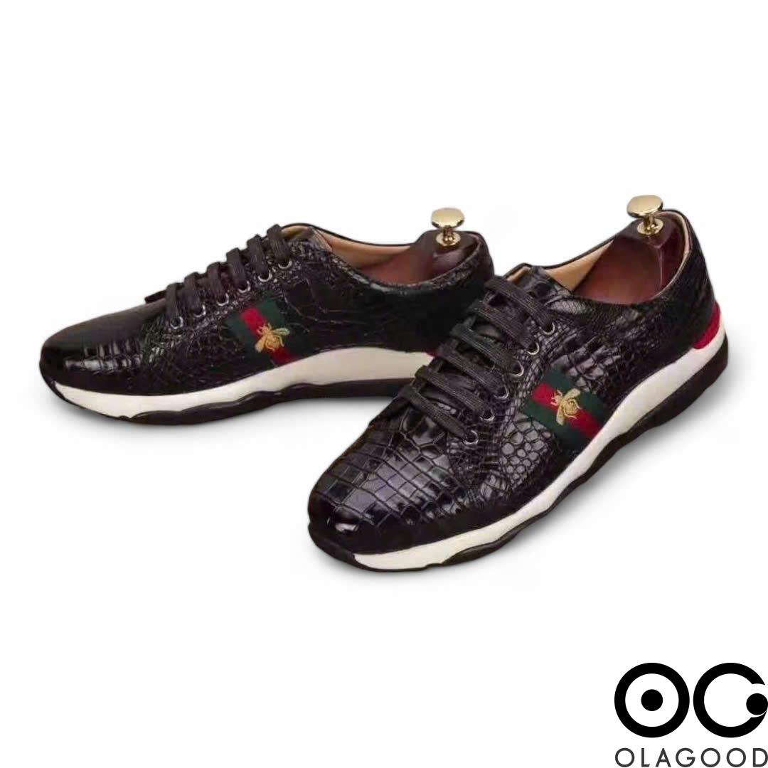 Giày thể thao sneaker da cá sấu - GTT011S - Hình ảnh 3