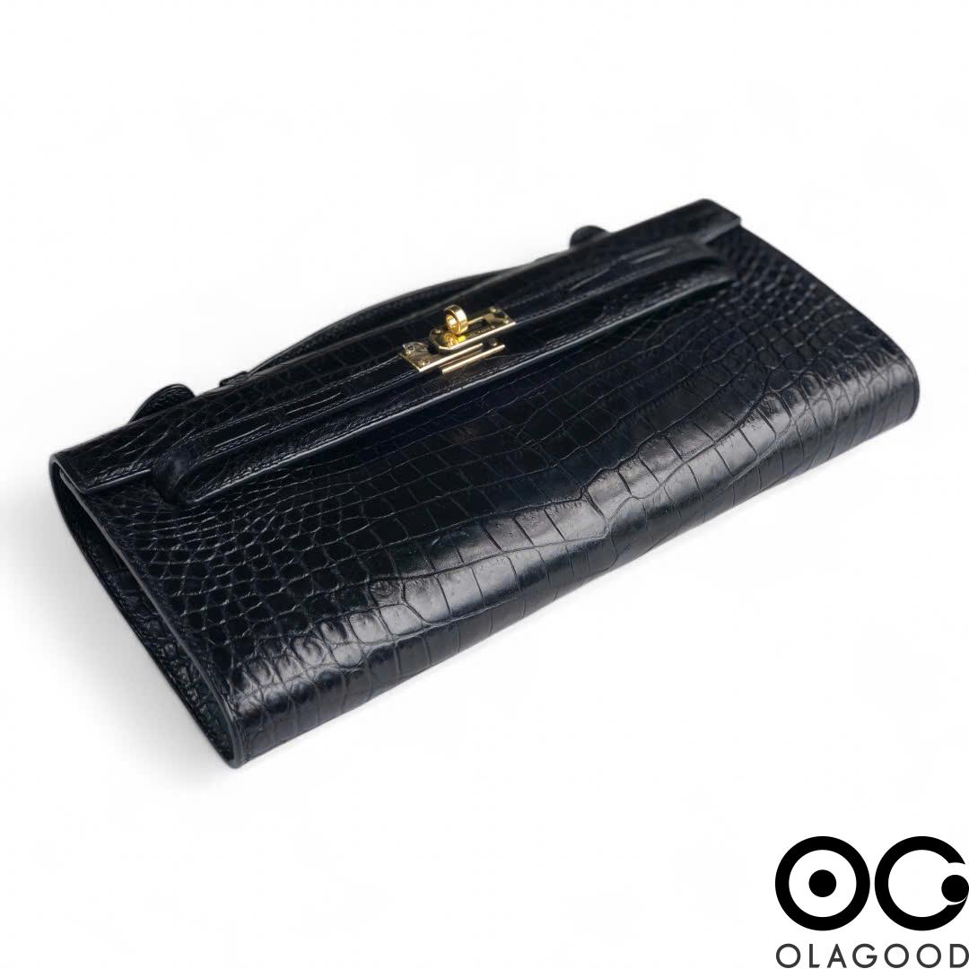 Túi xách nữ cầm tay kelly cut da cá sấu cao cấp - TXNH0232S