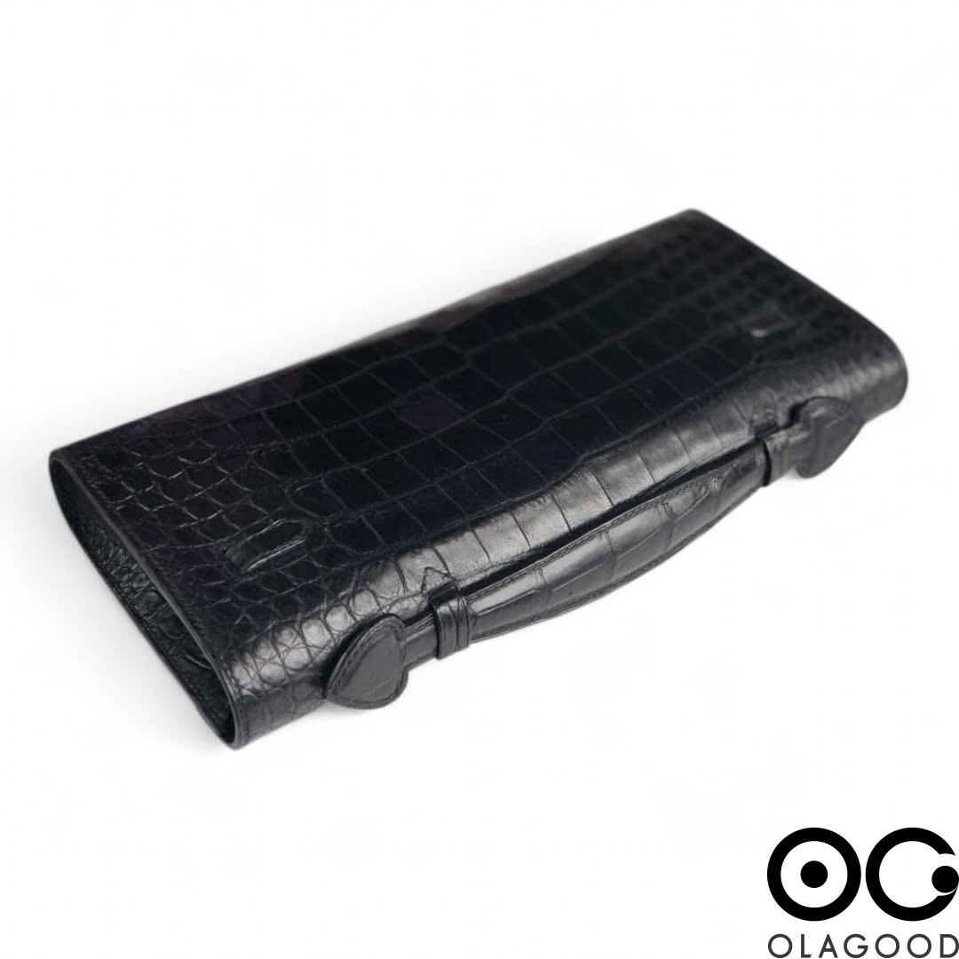 Túi xách nữ cầm tay kelly cut da cá sấu cao cấp - TXNH0232S - Hình ảnh 5