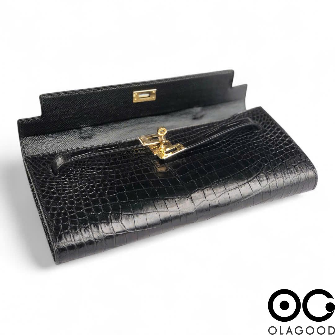 Túi xách nữ cầm tay kelly cut da cá sấu cao cấp - TXNH0232S - Hình ảnh 6