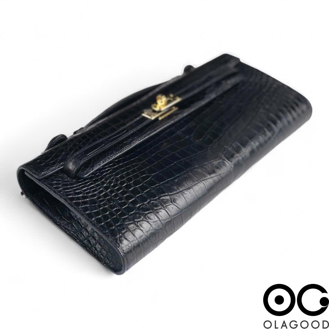 Túi xách nữ cầm tay kelly cut da cá sấu cao cấp - TXNH0232S - Hình ảnh 7