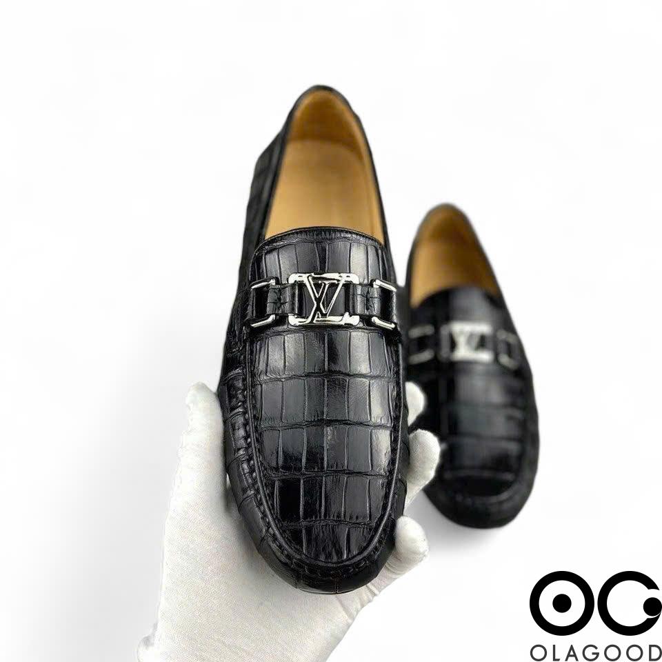 Giày lười da cá sấu nam cao cấp gllv016s - Hình ảnh 11