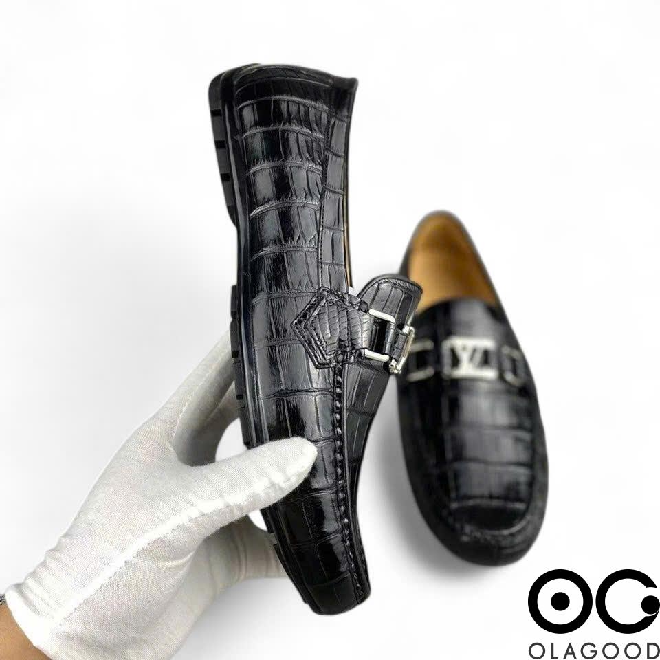 Giày lười da cá sấu nam cao cấp gllv016s - Hình ảnh 10
