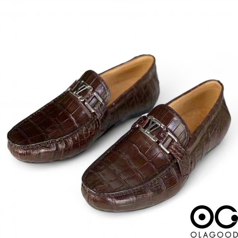Giày lười da cá sấu nam cao cấp gllv016s