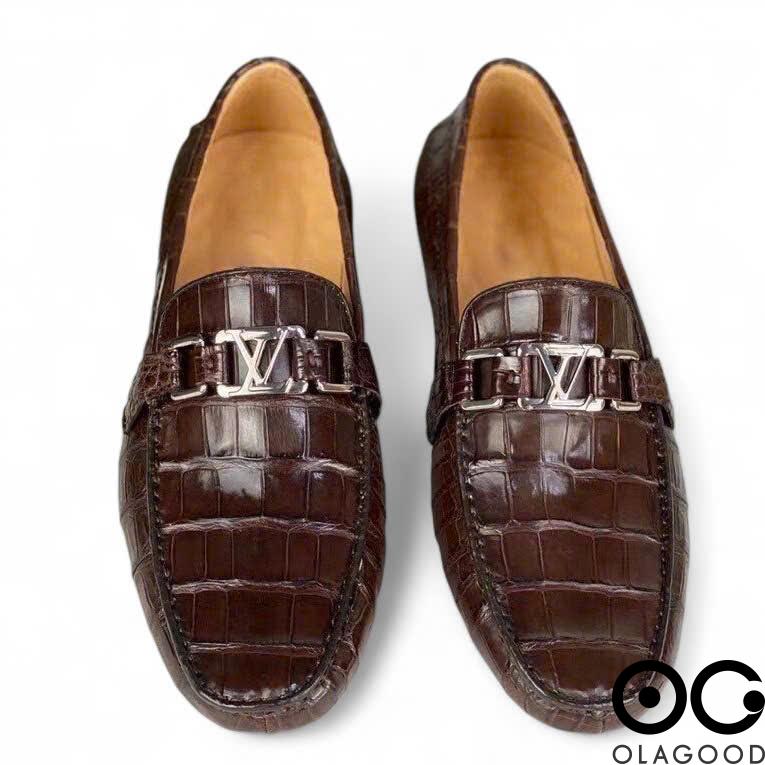 Giày lười da cá sấu nam cao cấp gllv016s - Hình ảnh 4