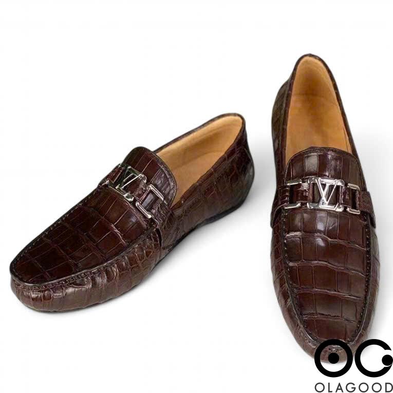 Giày lười da cá sấu nam cao cấp gllv016s - Hình ảnh 7