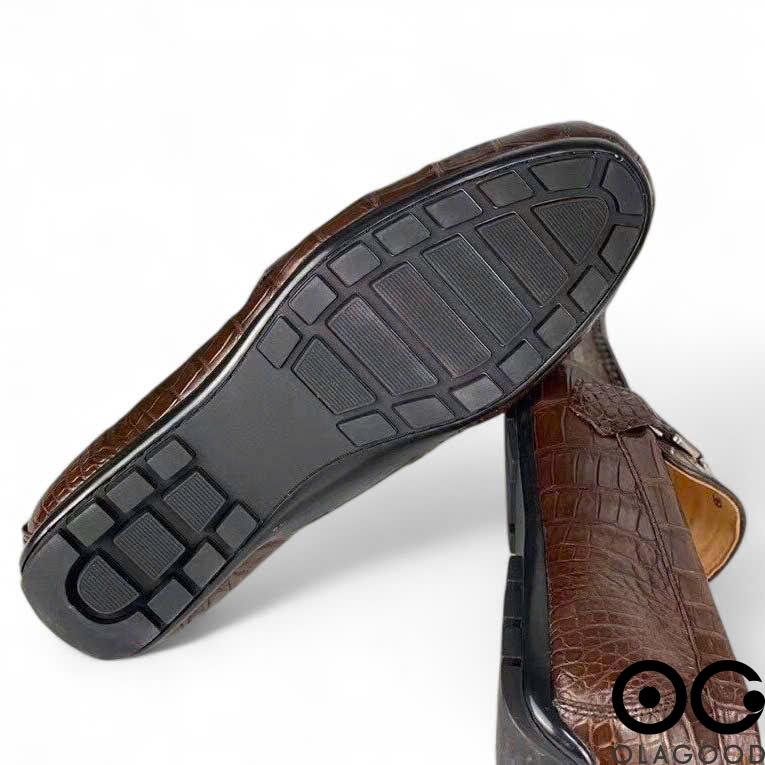 Giày lười da cá sấu nam cao cấp gllv016s - Hình ảnh 8