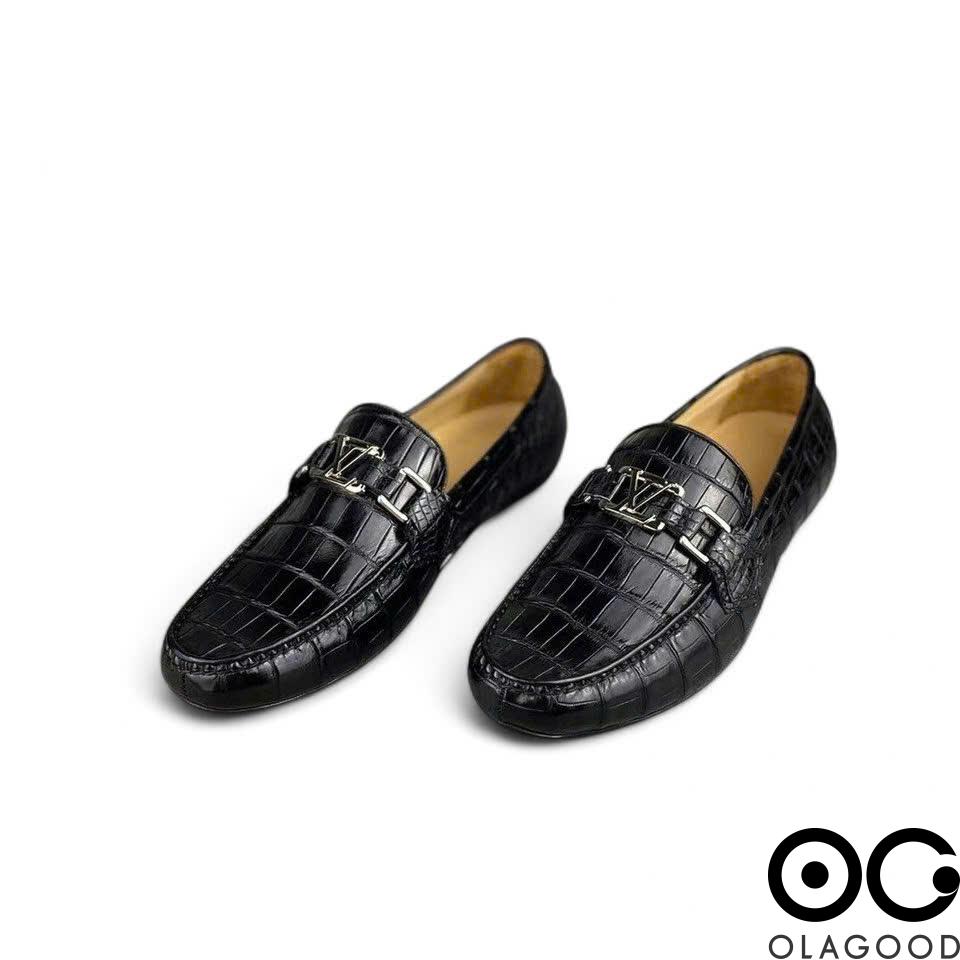 Giày lười da cá sấu nam cao cấp gllv016s - Hình ảnh 9