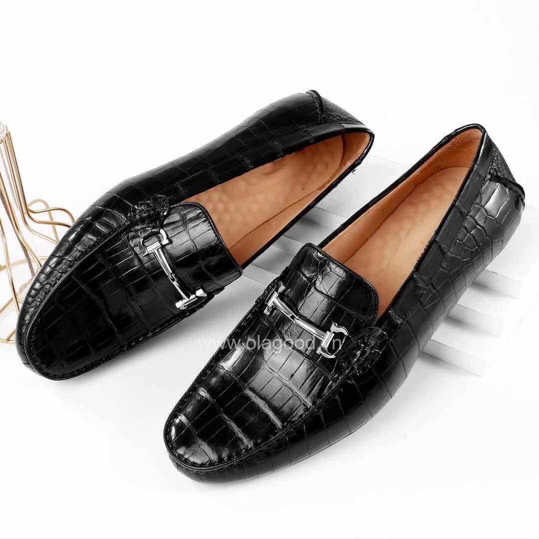 Giày lười da cá sấu cao cấp - GLGC013S - Hình ảnh 4
