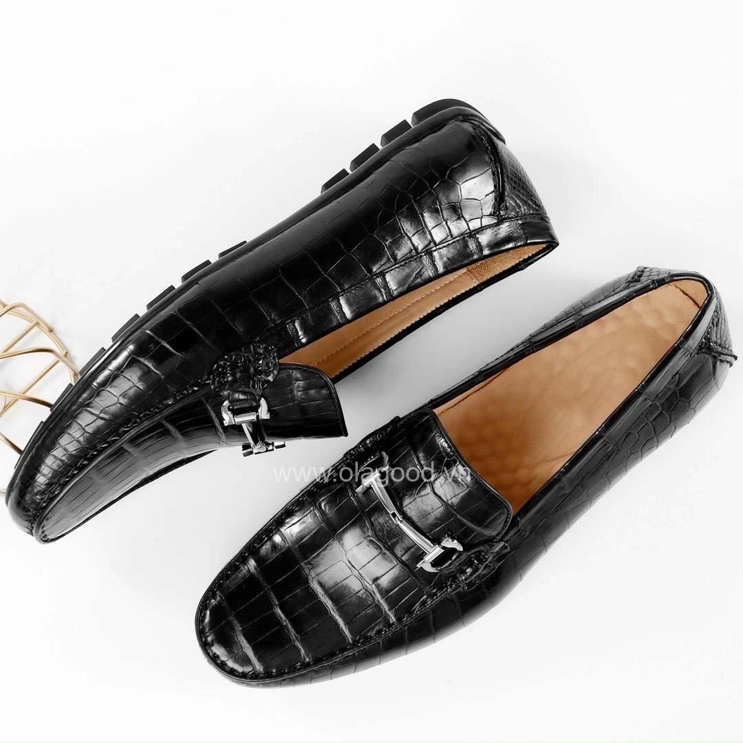 Giày lười da cá sấu cao cấp - GLGC013S - Hình ảnh 3