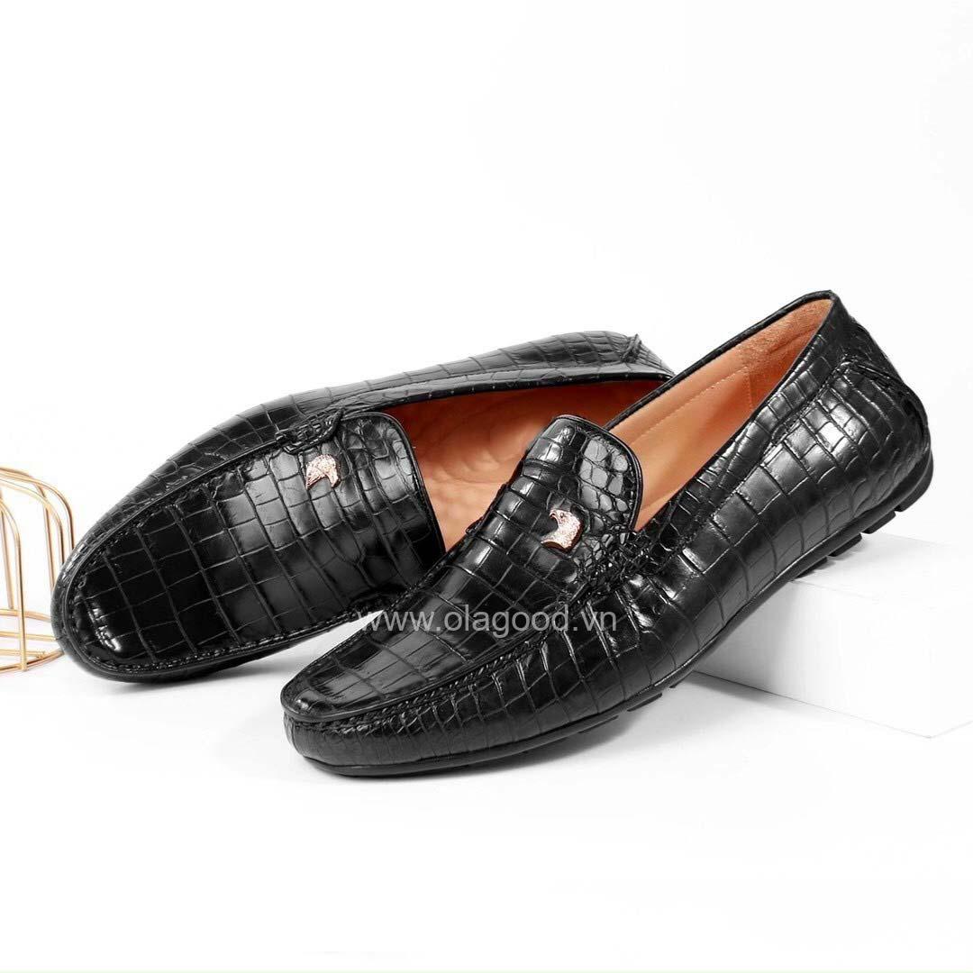 Giày lười da cá sấu cao cấp - GLDB015S - Hình ảnh 3