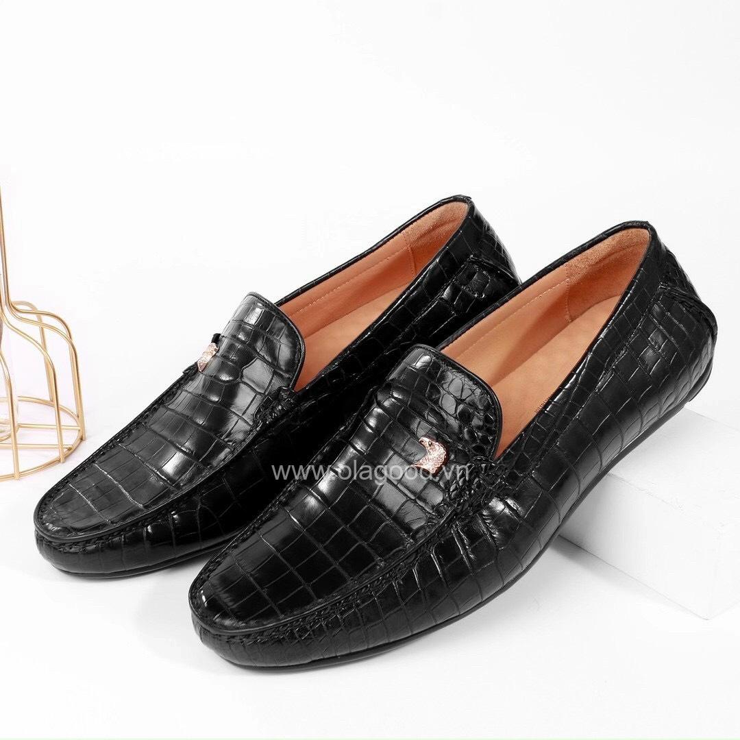 Giày lười da cá sấu cao cấp - GLDB015S