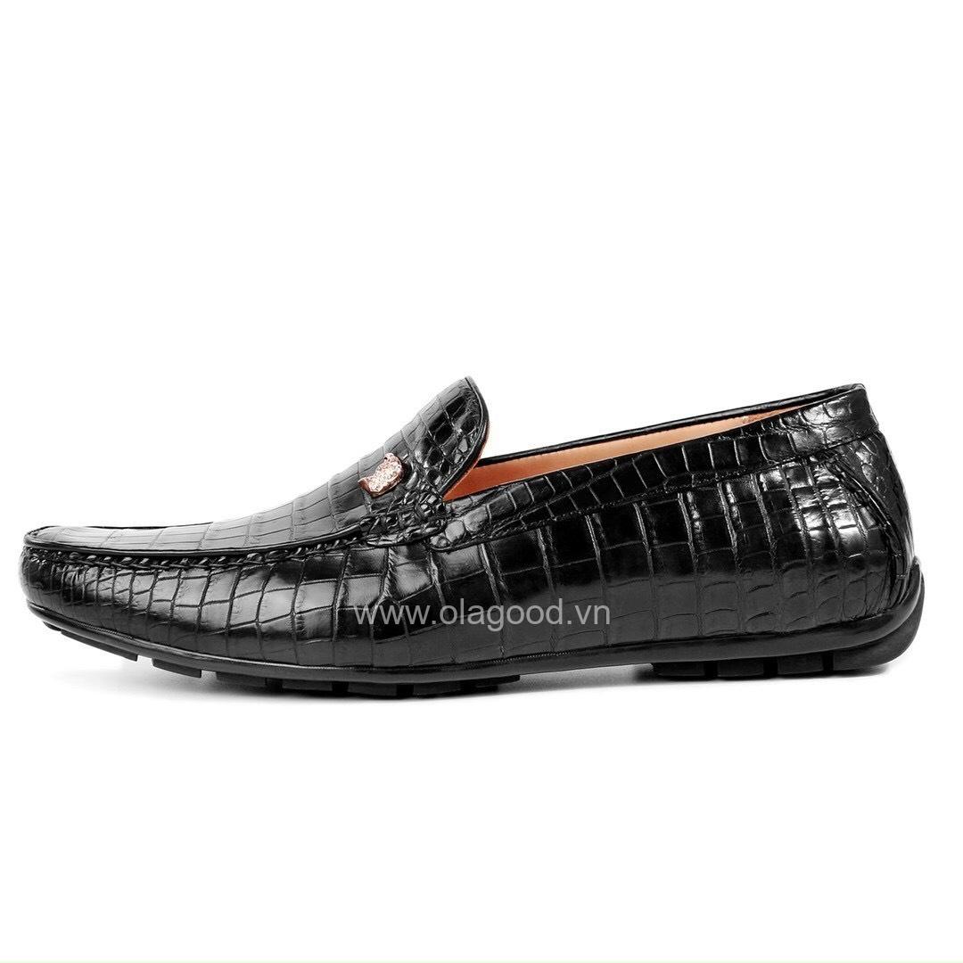 Giày lười da cá sấu cao cấp - GLDB015S - Hình ảnh 7