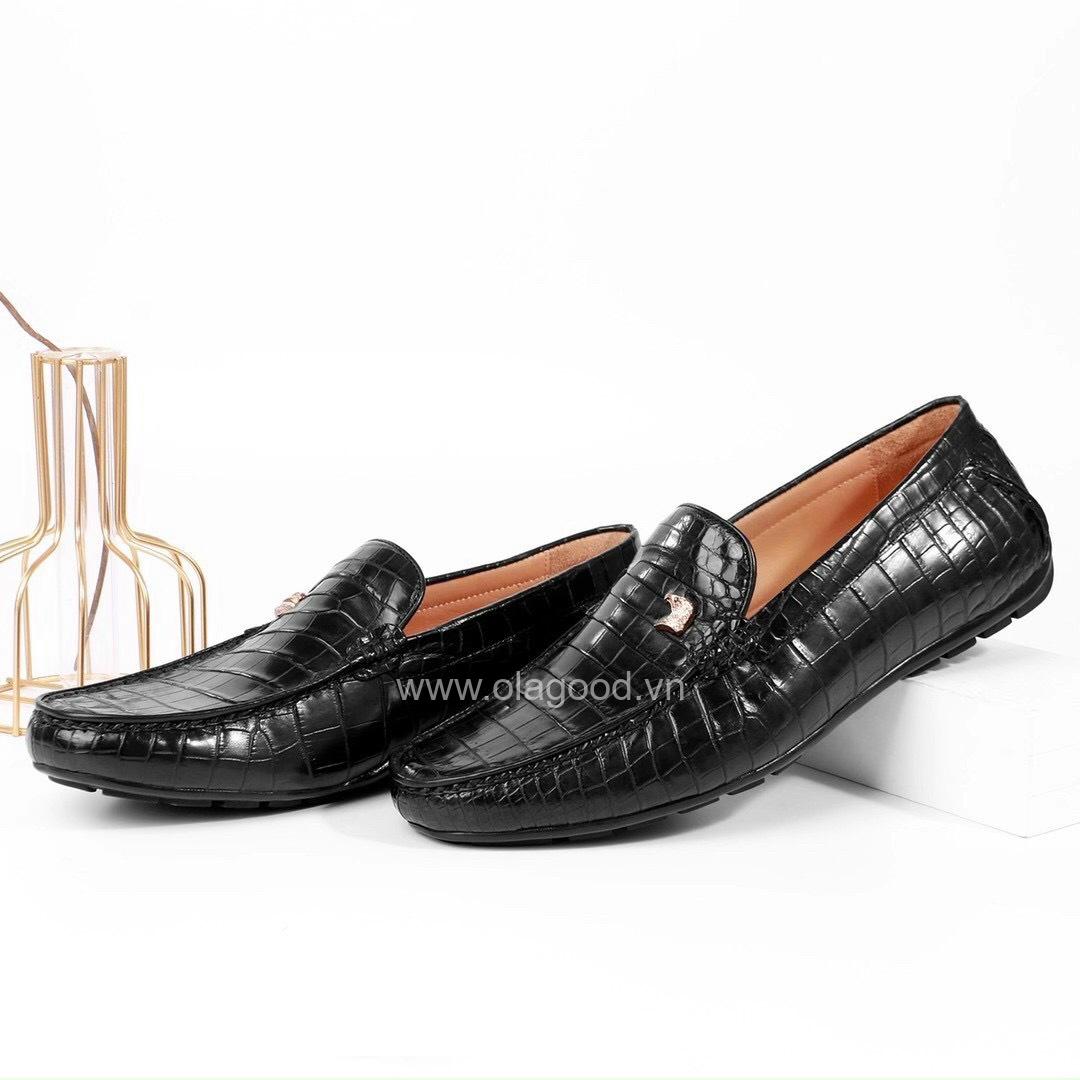 Giày lười da cá sấu cao cấp - GLDB015S - Hình ảnh 2