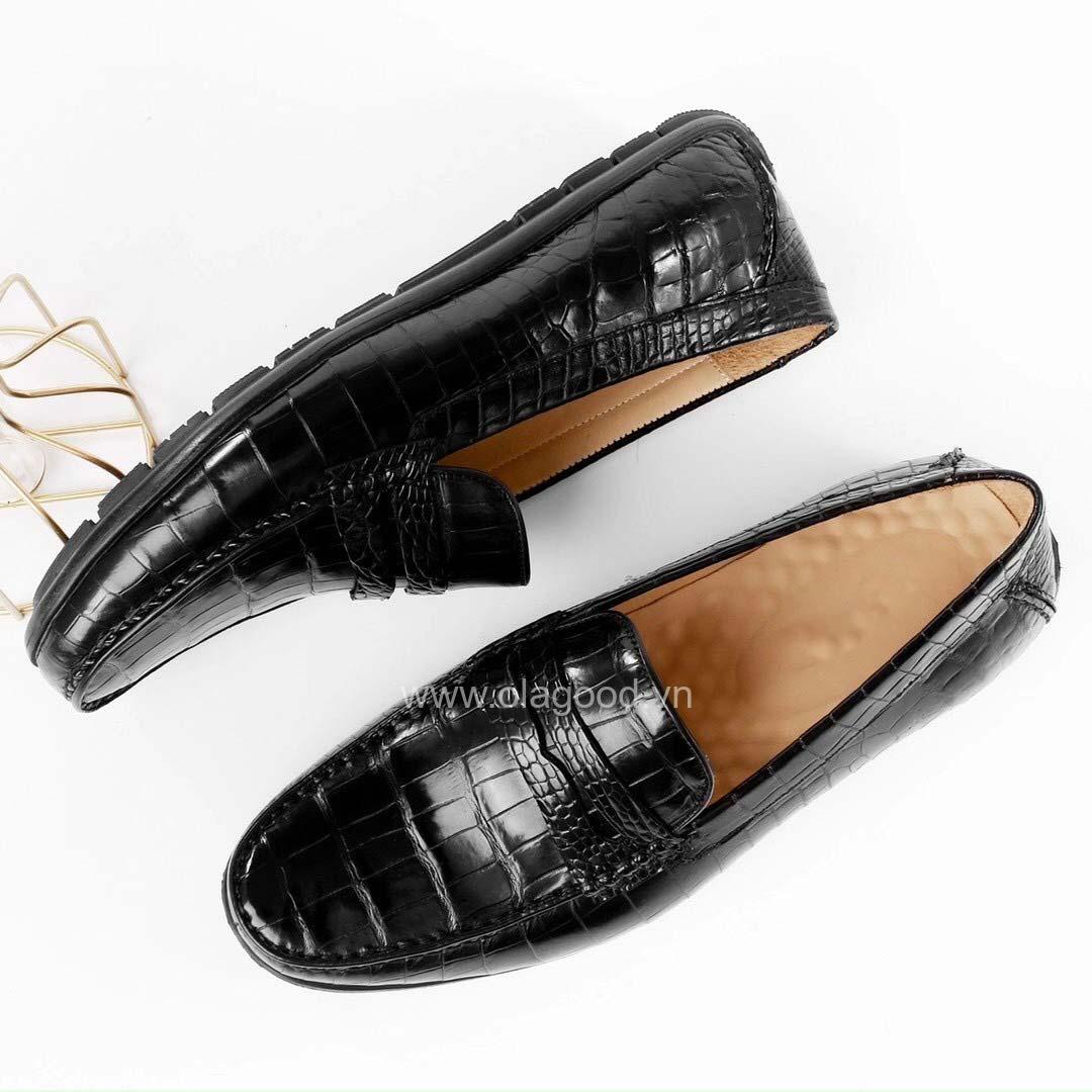 Giày lười da cá sấu cao cấp Olagood - GLD011S - Hình ảnh 5