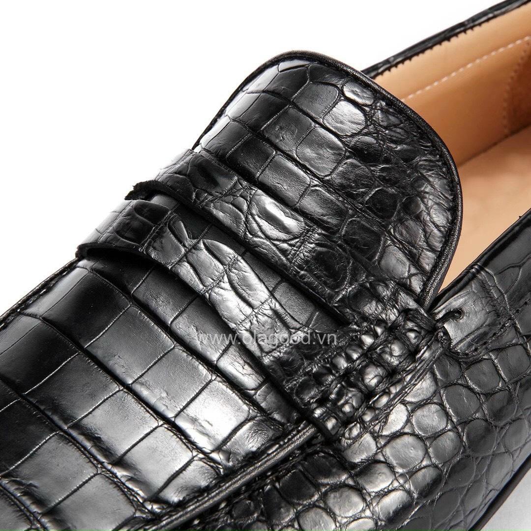 Giày lười da cá sấu cao cấp Olagood - GLD011S - Hình ảnh 4