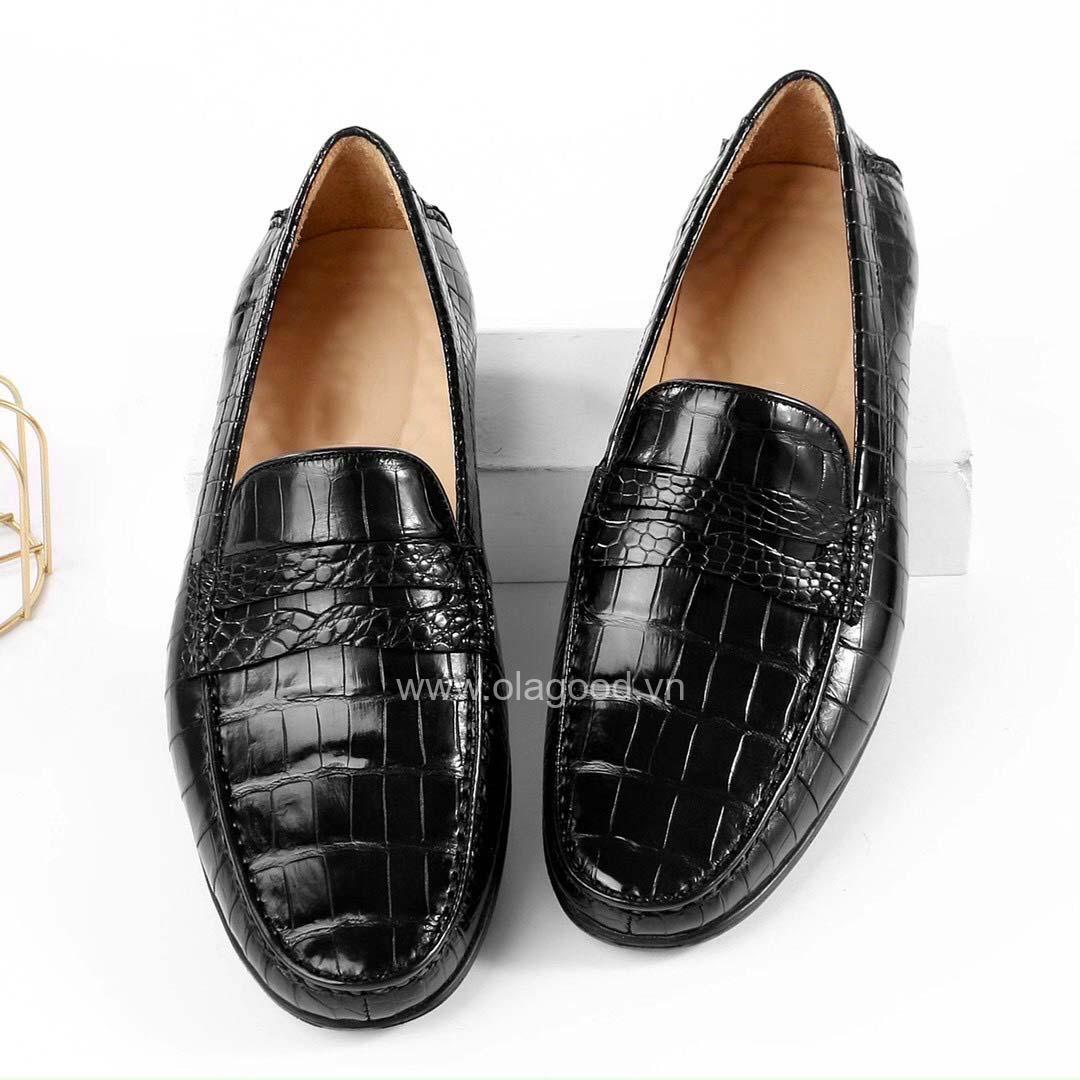 Giày lười da cá sấu cao cấp Olagood - GLD011S - Hình ảnh 2