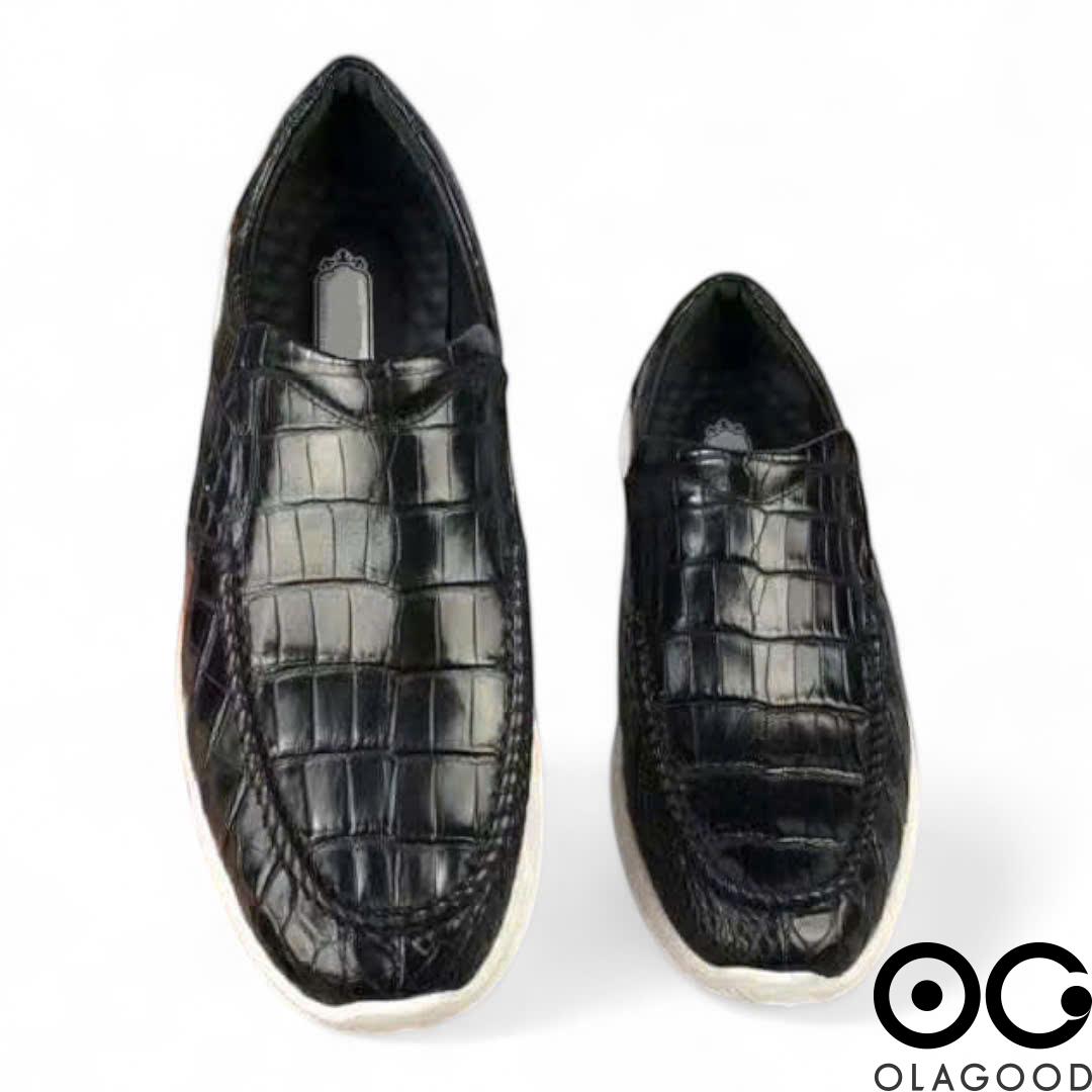 Giày thể thao da cá sấu cao cấp nam - GTT014S - Hình ảnh 4