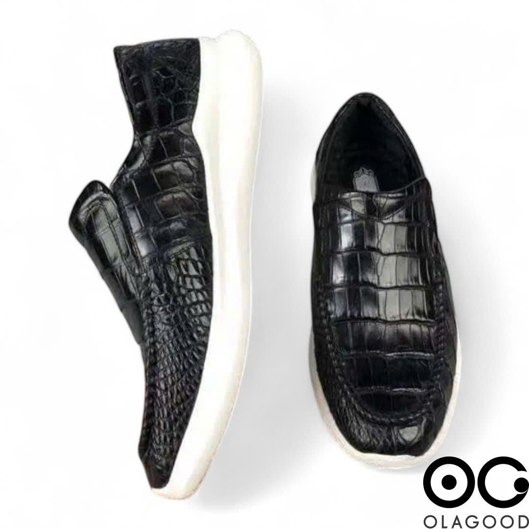 Giày thể thao da cá sấu cao cấp nam - GTT014S - Hình ảnh 6