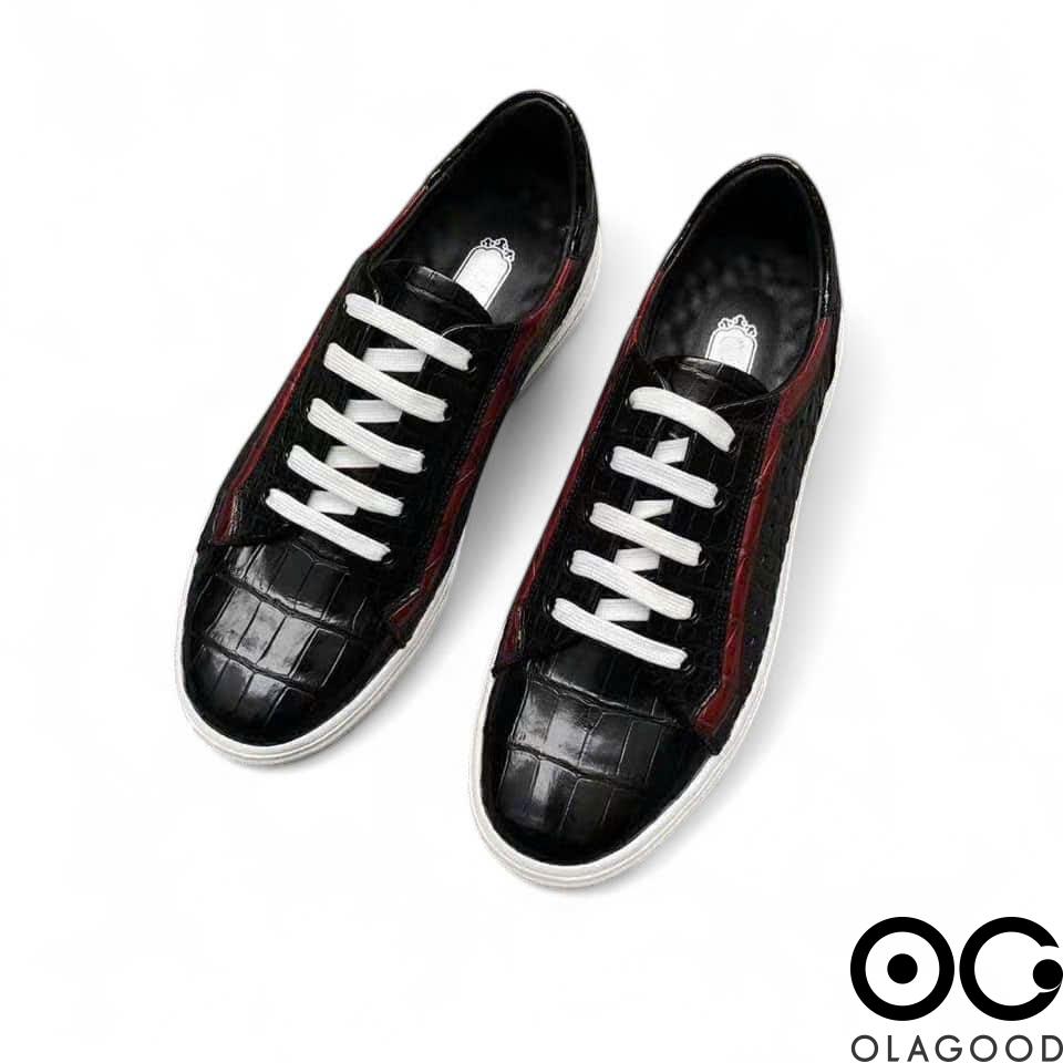 Giày thể thao da cá sấu nam - GTT012S - Hình ảnh 3