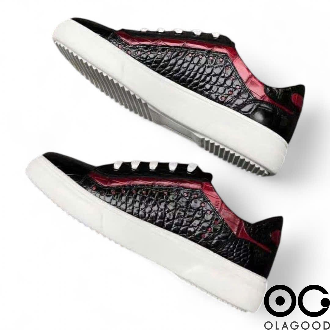 Giày thể thao da cá sấu nam - GTT012S - Hình ảnh 4