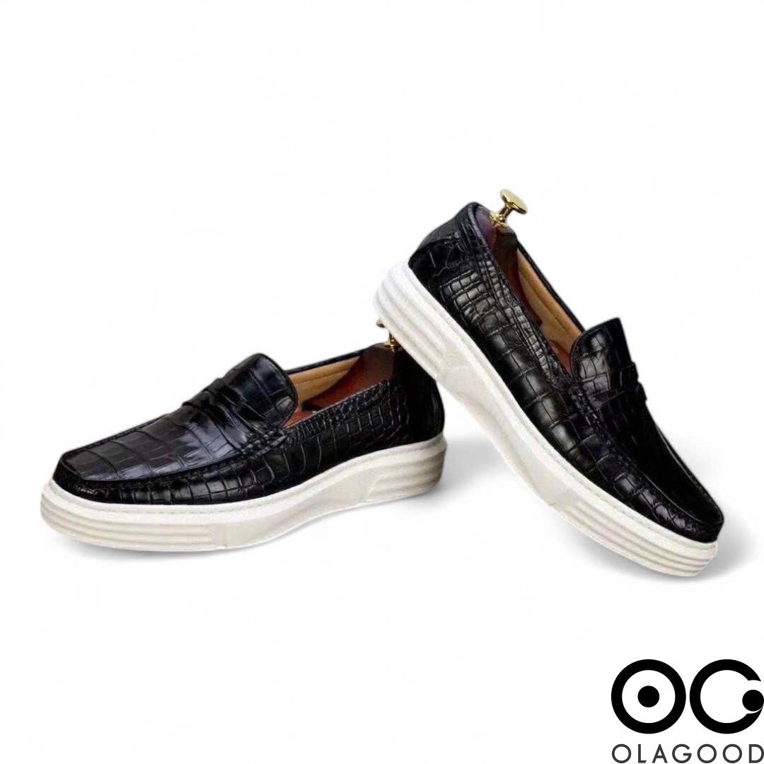 Giày nam snearker da cá sấu cao cấp - GTT017S - Hình ảnh 4