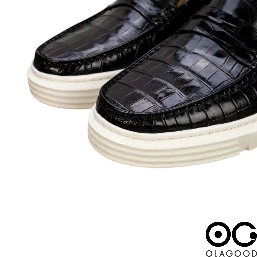 Giày nam snearker da cá sấu cao cấp - GTT017S - Hình ảnh 6