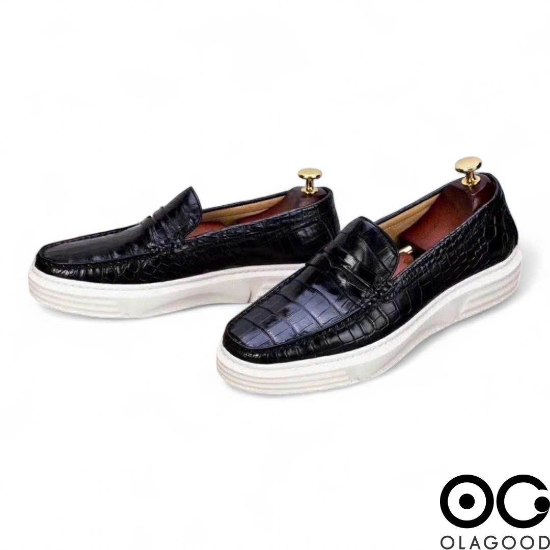 Giày nam snearker da cá sấu cao cấp - GTT017S - Hình ảnh 3