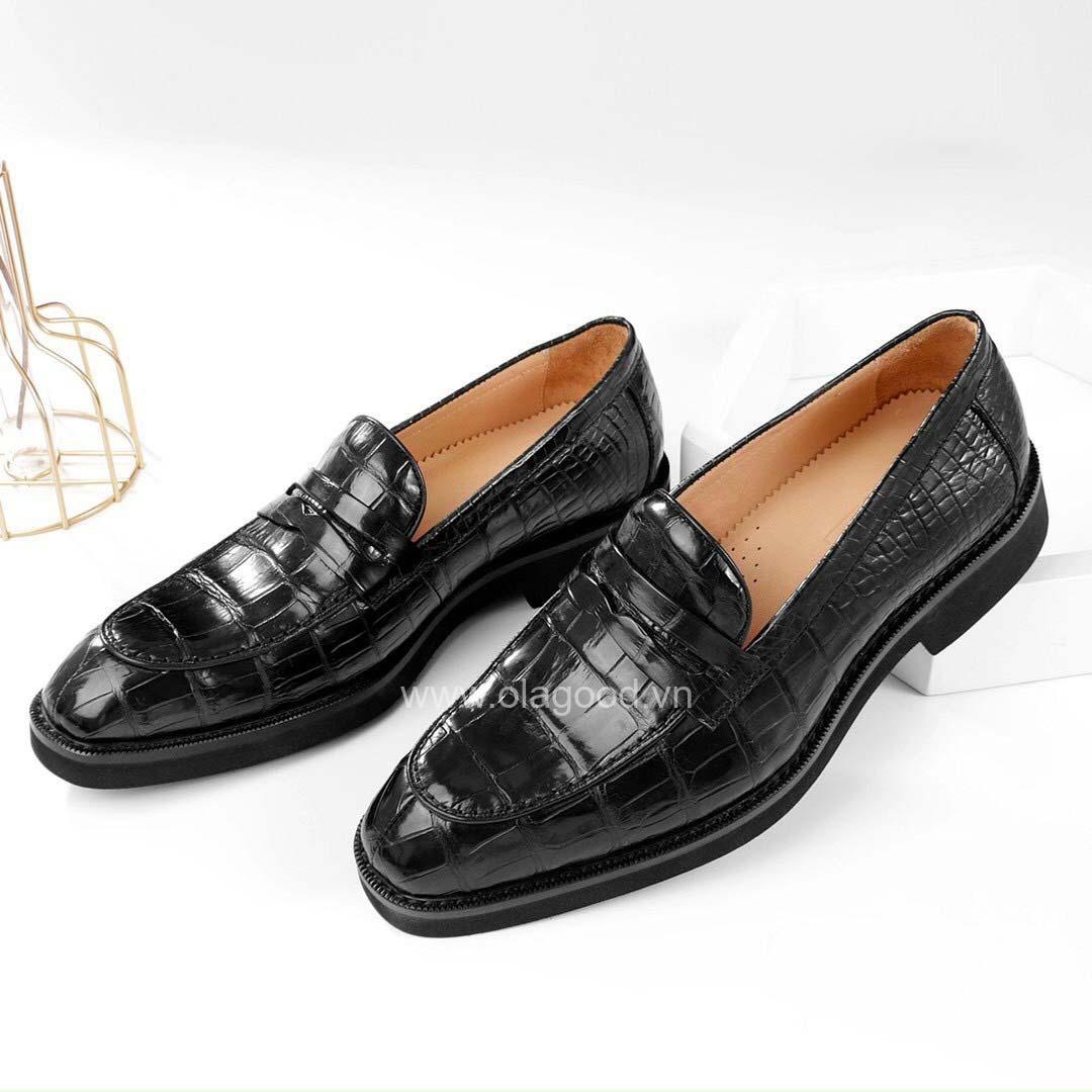 Giày tây nam da cá sấu cao cấp - GTKD017S