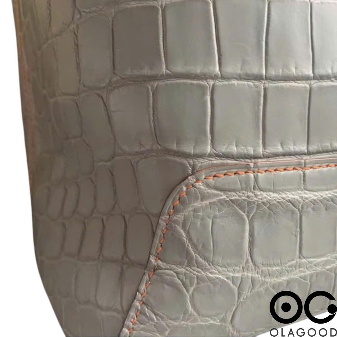 Ba lô nữ handmade da cá sấu cao cấp - BLLV0235S - Hình ảnh 14