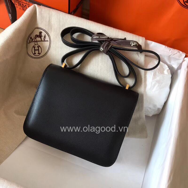 Túi đeo vai Hermes Constance 19 màu đen - HCD022 - Hình ảnh 2