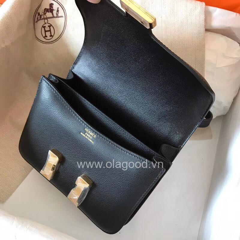Túi đeo vai Hermes Constance 19 màu đen - HCD022 - Hình ảnh 4