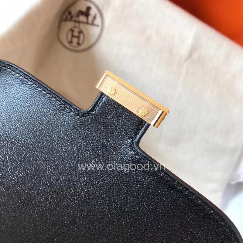Túi đeo vai Hermes Constance 19 màu đen - HCD022 - Hình ảnh 8