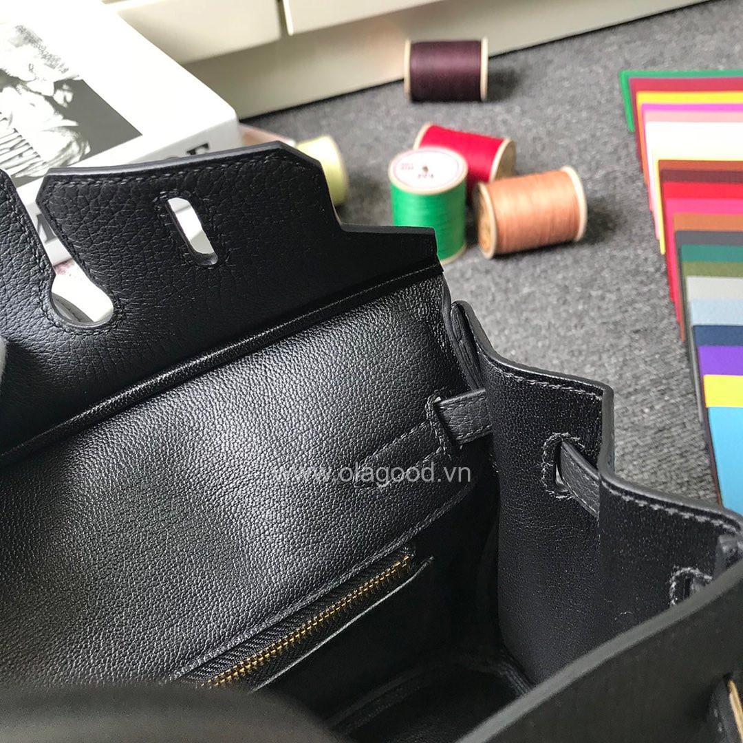 Túi xách Hermes Birkin màu đen size 30 - HBD021 - Hình ảnh 5