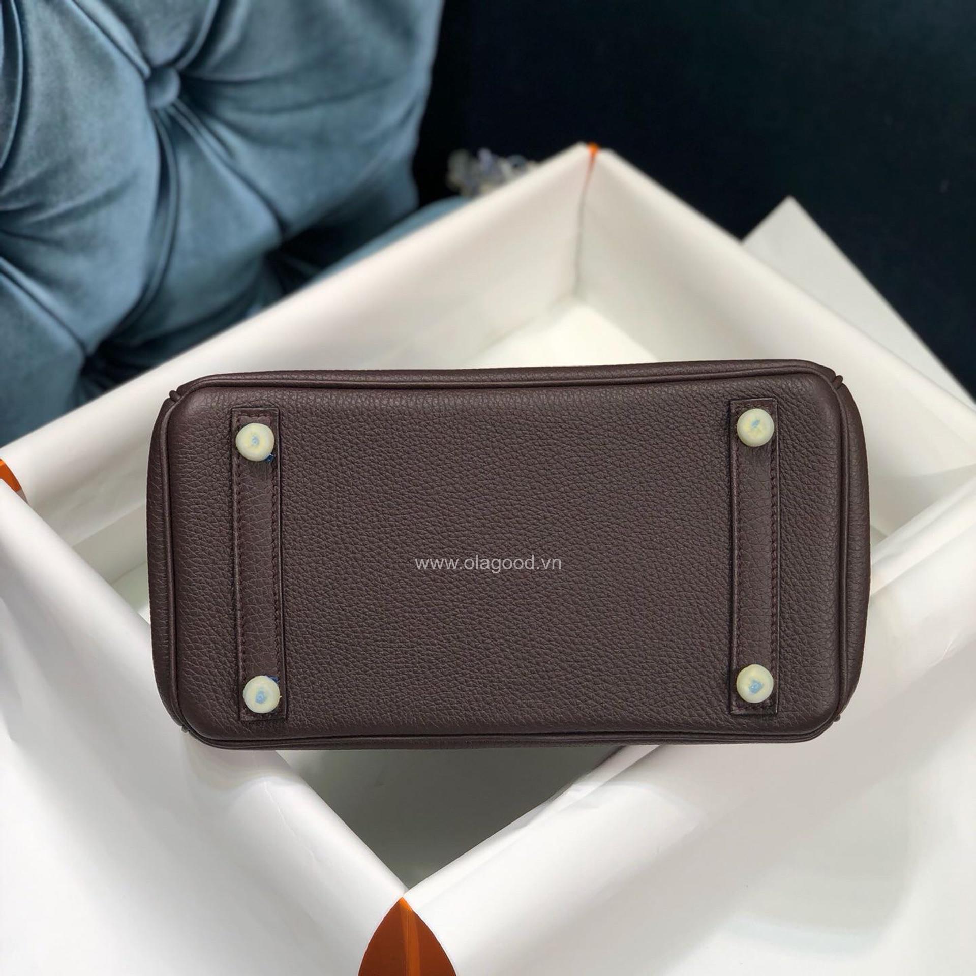 Túi xách Hermes Birkin màu nâu size 25 - HBN026 - Hình ảnh 5