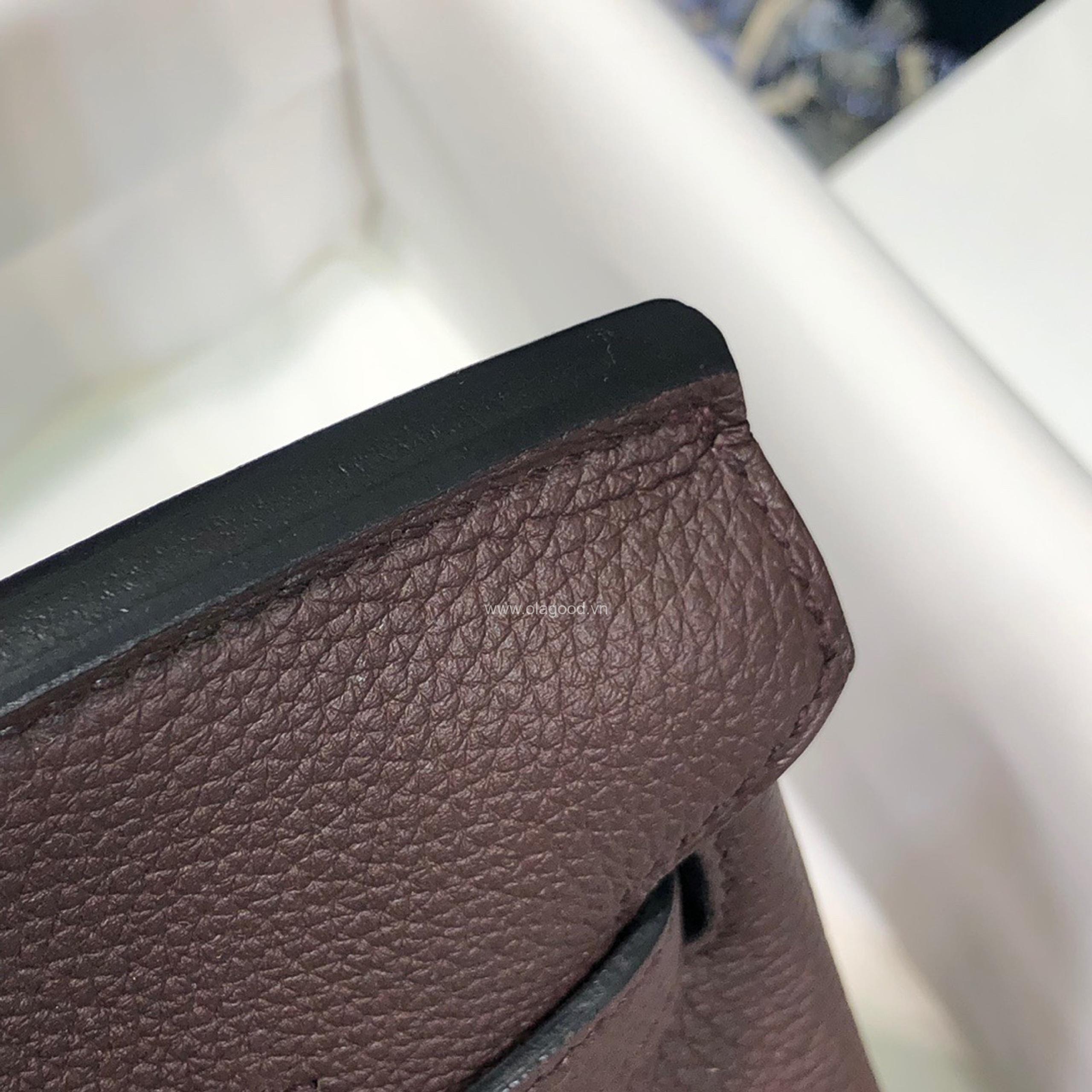 Túi xách Hermes Birkin màu nâu size 25 - HBN026 - Hình ảnh 7