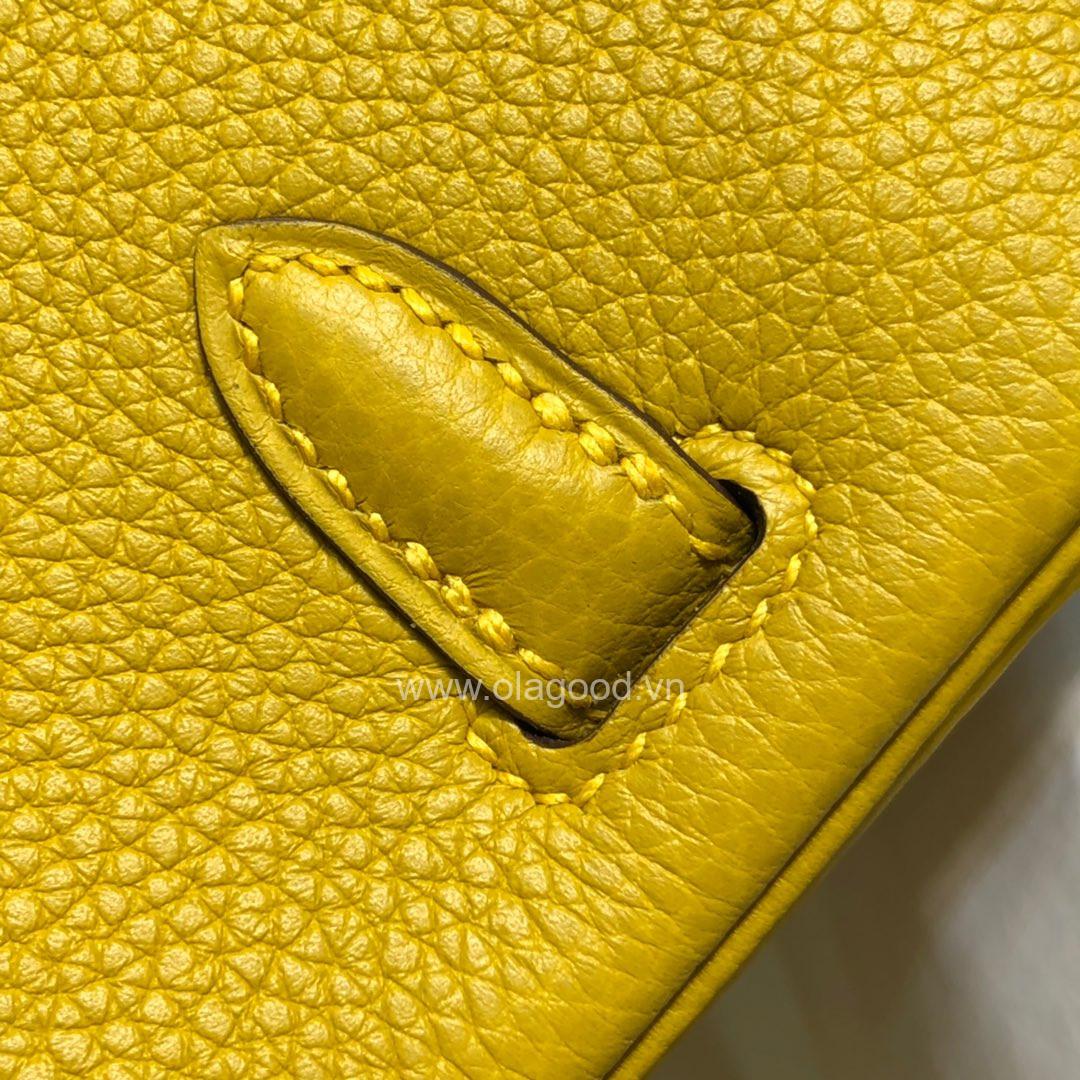 Túi xách Hermes Birkin màu vàng size 25 - HBV023 - Hình ảnh 6