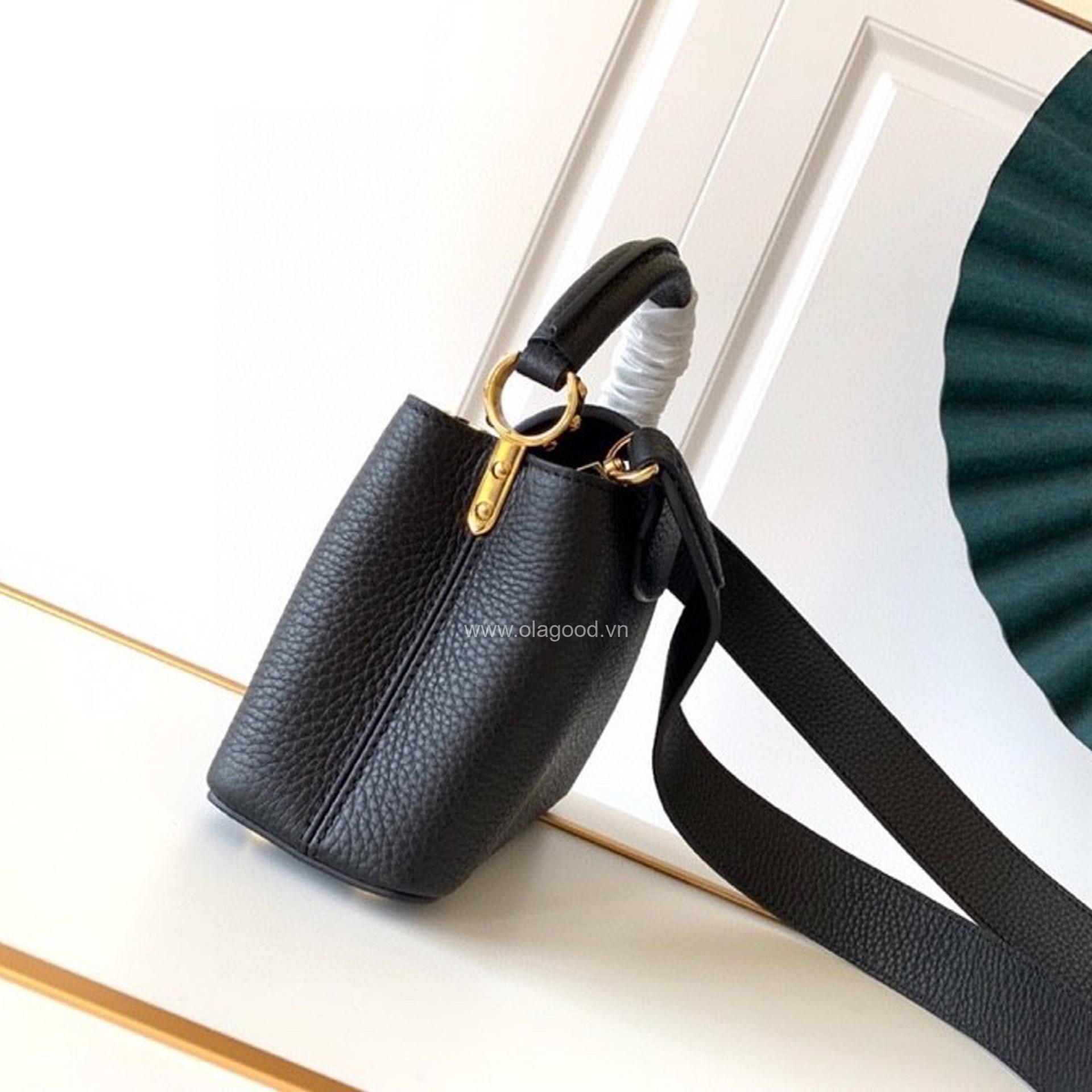 Túi xách Louis Vuitton CAPUCINES Mini màu đen - LVCMD023 - Hình ảnh 3