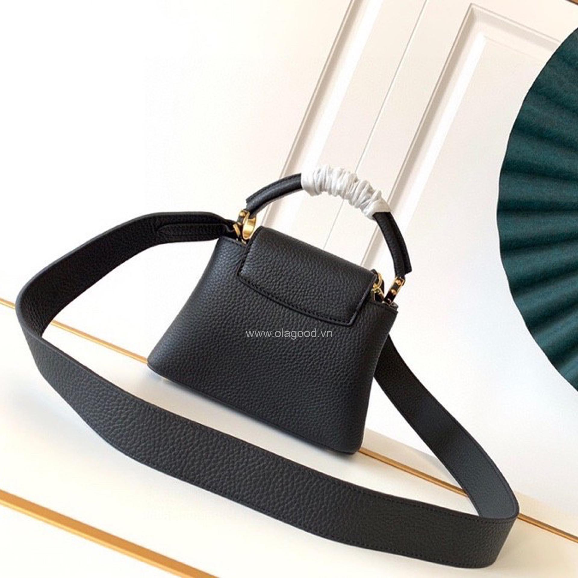 Túi xách Louis Vuitton CAPUCINES Mini màu đen - LVCMD023 - Hình ảnh 2