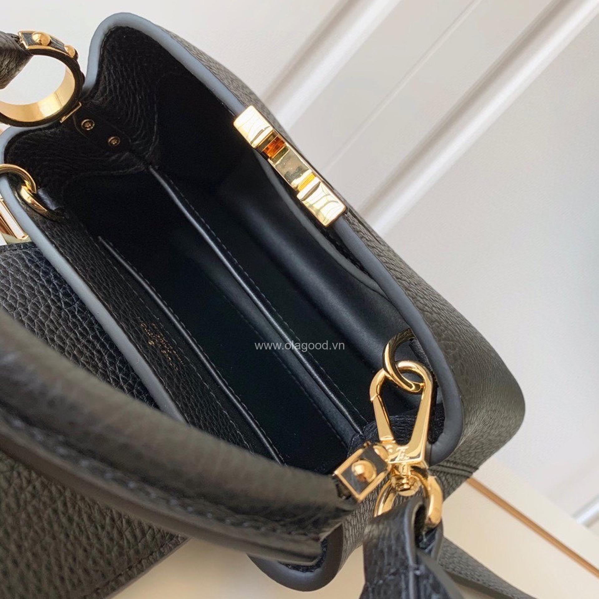 Túi xách Louis Vuitton CAPUCINES Mini màu đen - LVCMD023 - Hình ảnh 4