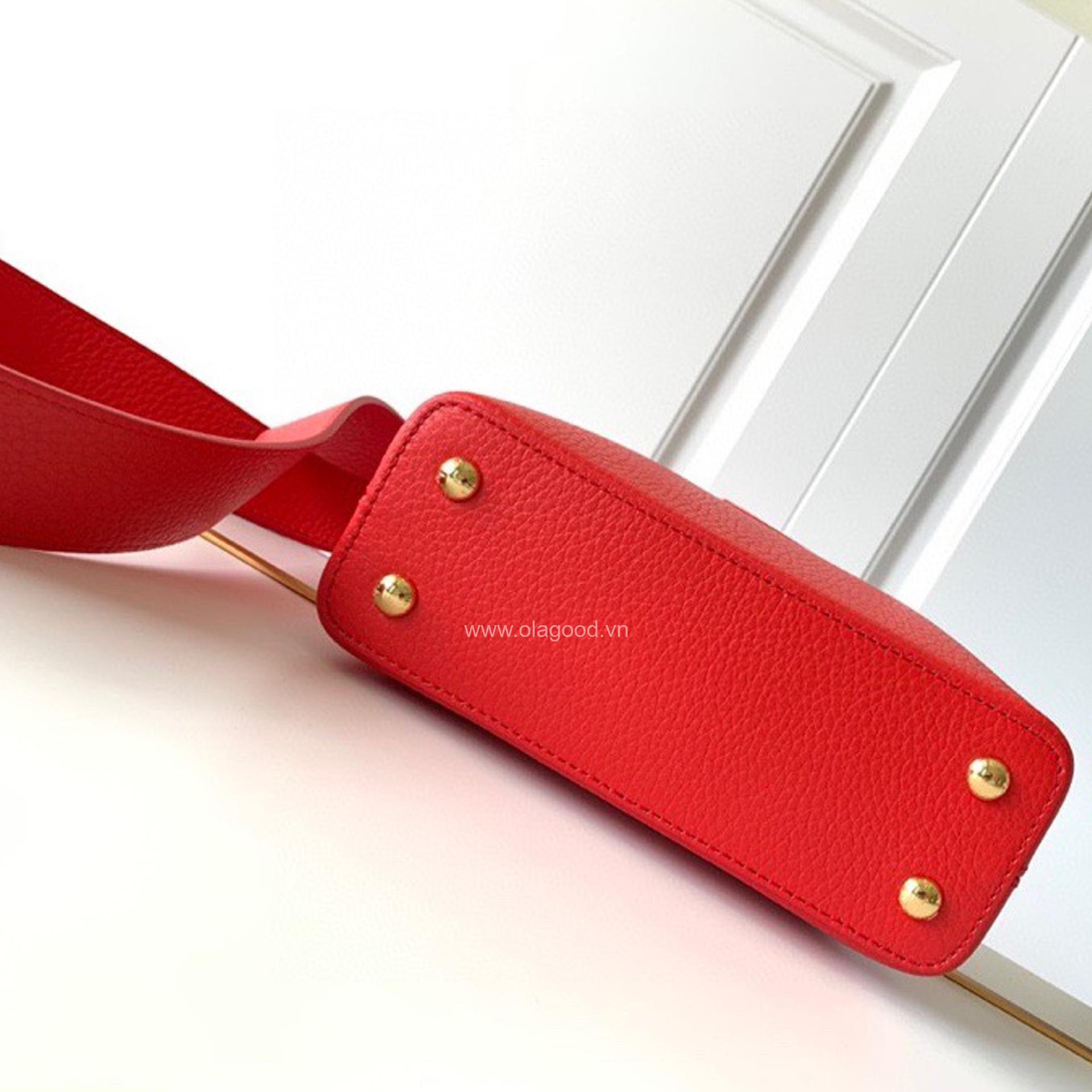 Túi xách Louis Vuitton CAPUCINES Mini màu đỏ - LVCMD024 - Hình ảnh 4