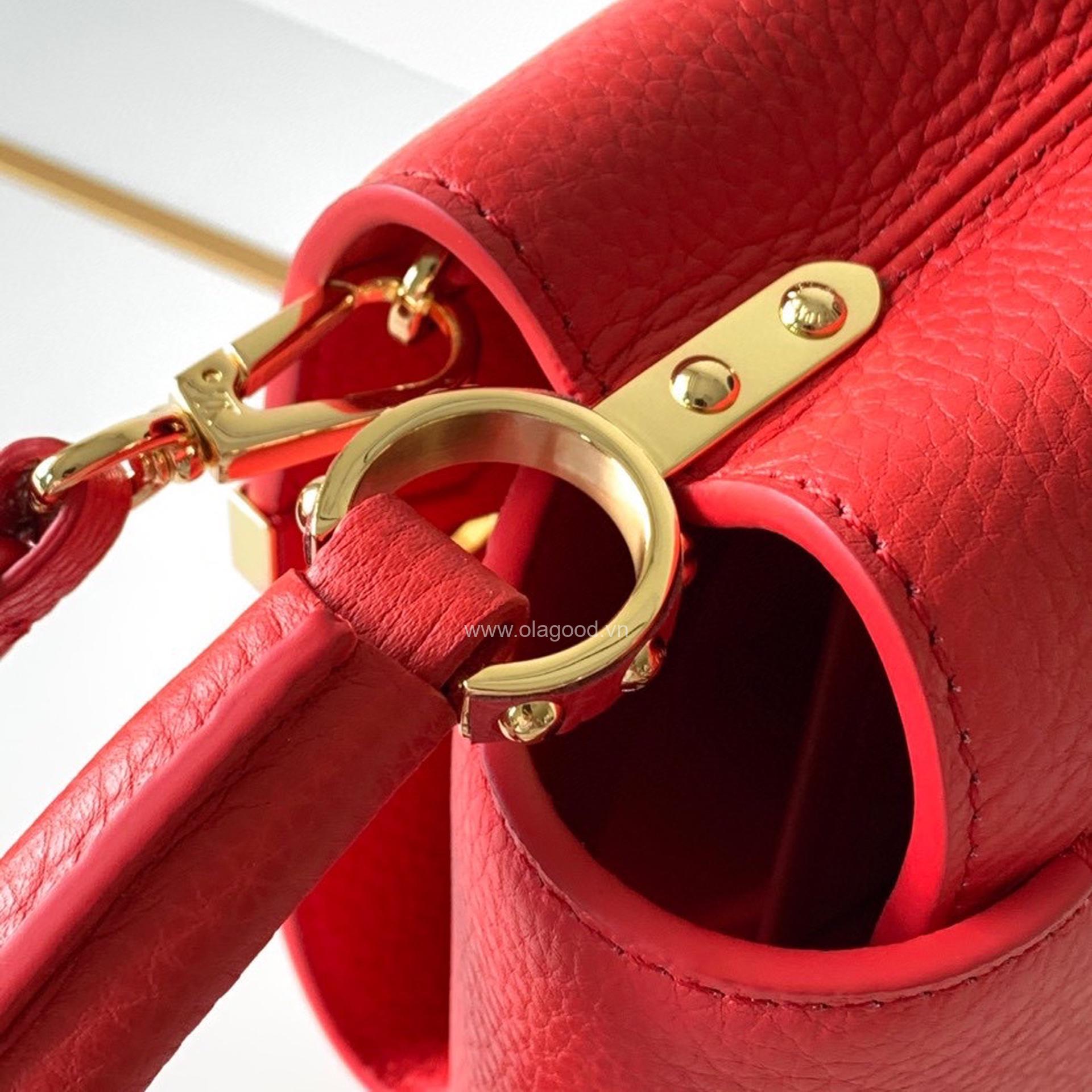 Túi xách Louis Vuitton CAPUCINES Mini màu đỏ - LVCMD024 - Hình ảnh 5