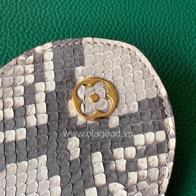 Túi xách Louis Vuitton CAPUCINES PM  kết hợp da trăn màu xánh lá - LVCX022 - Hình ảnh 8