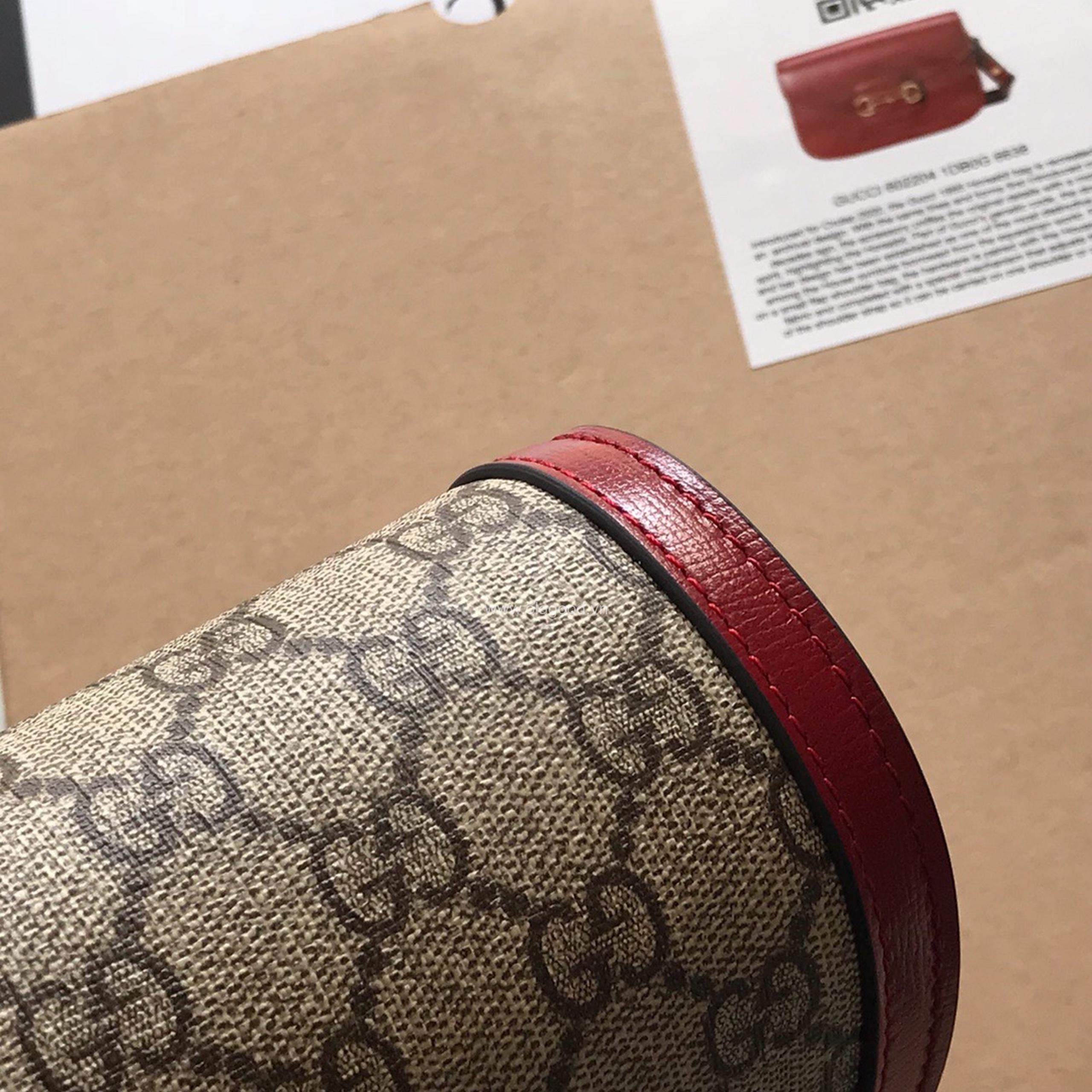 Túi xách khóa ngựa Gucci 1995 viền đỏ - GCL95021 - Hình ảnh 5